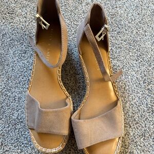 Kelly & Katie Taupe Espadrille Sandals